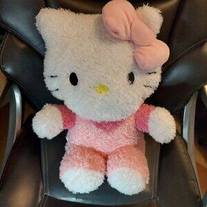 Hello Kitty Soft Fuzzy Pink 1& White 16” Plushie Hobby Lobby Exclusive 2023 EUC